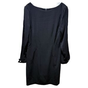 New Vintage Habits Dress Womans black  Size M Made zipper long sleeve